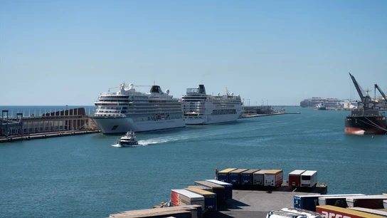 Imagen de archivo del Puerto de Barcelona. Imagen de archivo del Puerto de Barcelona.