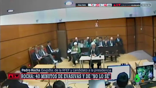 Pedro Rocha durante la declaración judicial Pedro Rocha durante la declaración judicial