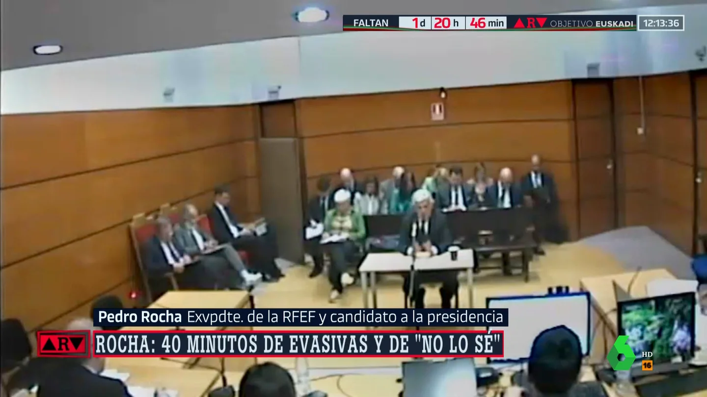 Pedro Rocha durante la declaración judicial Pedro Rocha durante la declaración judicial