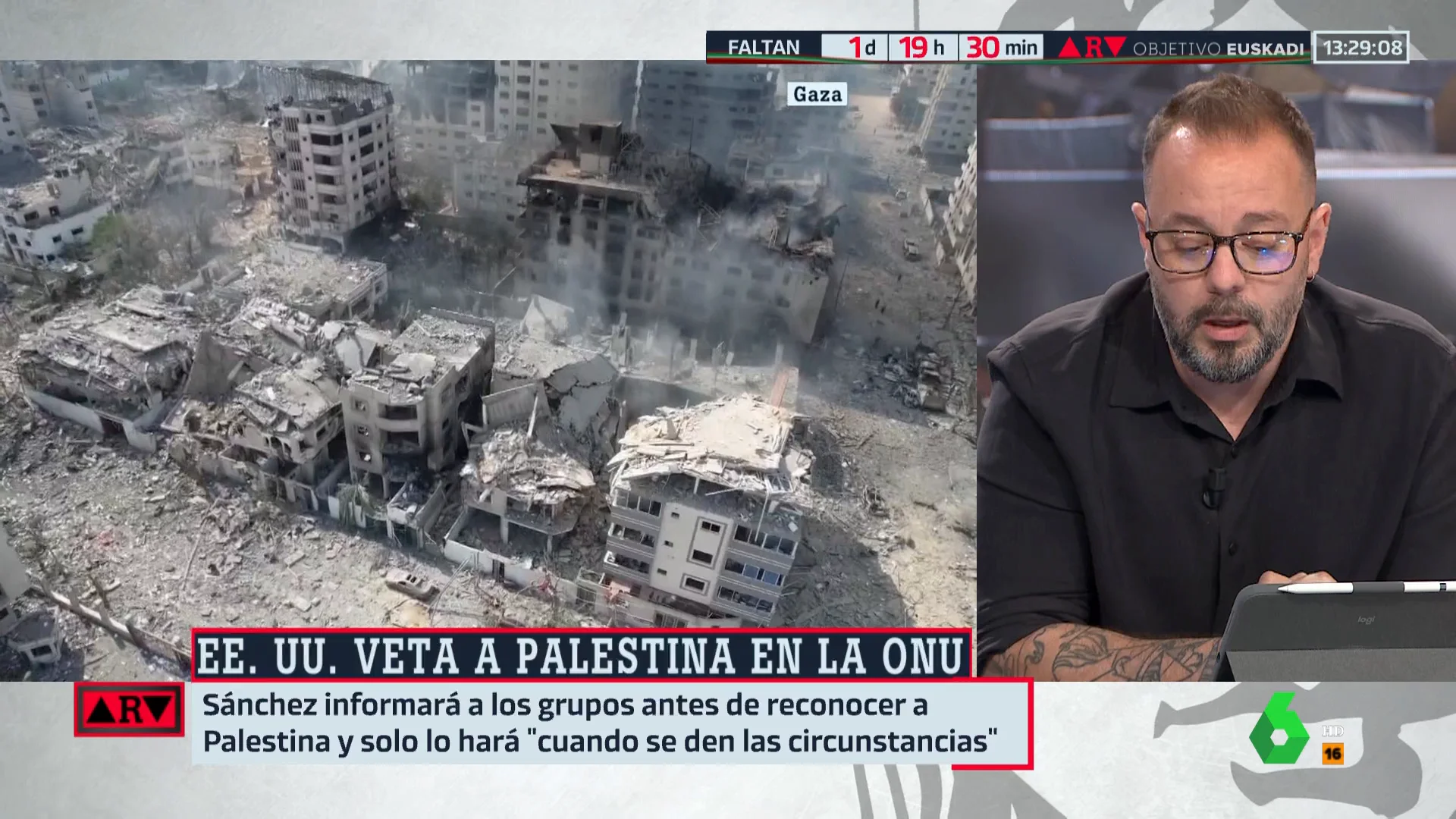 ARV Maestre sobre Palestina