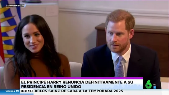 El príncipe Harry renuncia a su residencia con Meghan Markle en Estados Unidos: "Tiene que ser duro para él" El príncipe Harry renuncia a su residencia con Meghan Markle en Estados Unidos: "Tiene que ser duro para él"