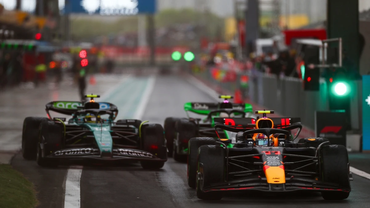 Sergio Pérez y Fernando Alonso en China