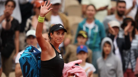 Garbiñe Muguruza, tras un partido Garbiñe Muguruza, tras un partido