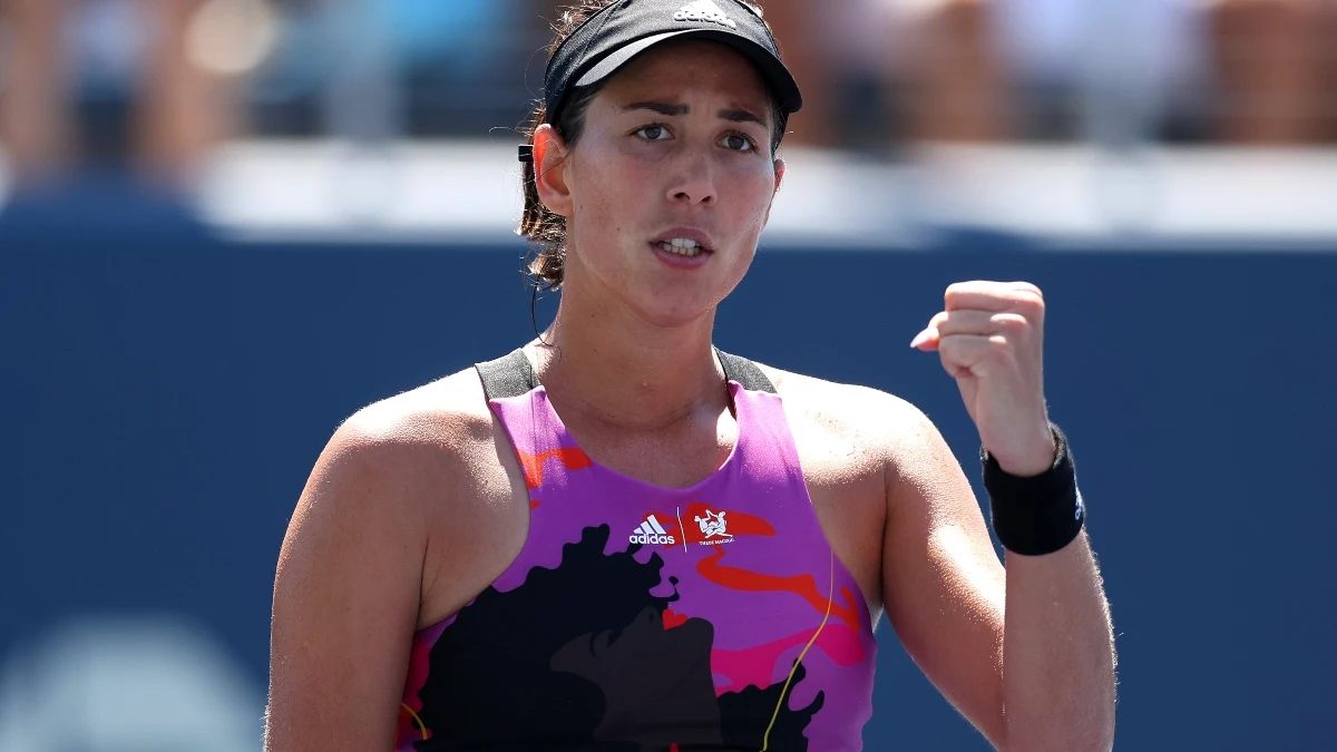 Garbiñe Muguruza, en un partido