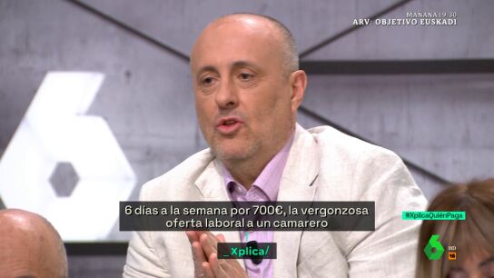 XPLICA Alejandro Inurrieta, sobre los sueldos de los camareros en la Feria de Abril: "Si hacen el c&aacute;lculo por hora, el sueldo es rid&iacute;culo"