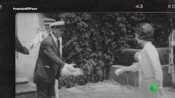 Las imágenes de Francisco Franco recibiendo al rey Juan Carlos y doña Sofía en el pazo de Meirás