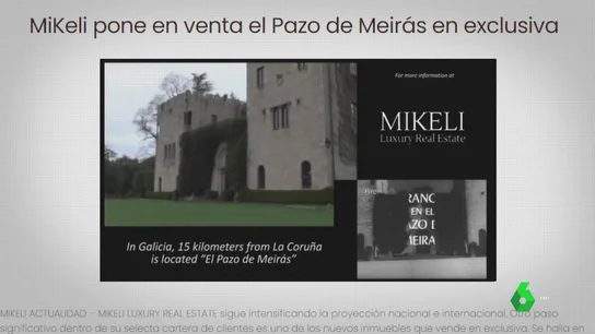 Así utilizaron la imagen de Franco como reclamo para poner a la venta el pazo de Meirás por ocho millones de euros Así utilizaron la imagen de Franco como reclamo para poner a la venta el pazo de Meirás por ocho millones de euros