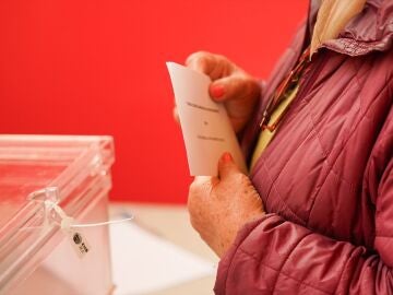 Una persona ejerce su derecho a voto en el Pa&iacute;s Vasco.