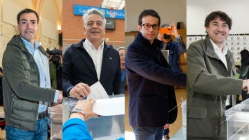 Los candidatos de PNV, PP, EH Bildu y PSE a las elecciones vascas