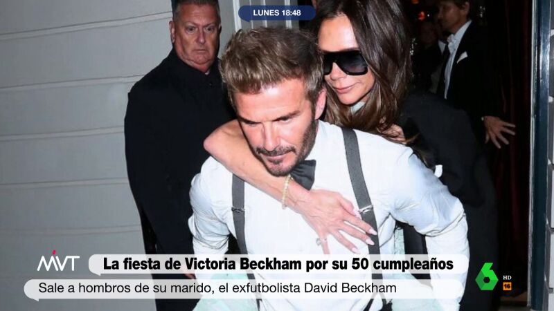 Iñaki López, al ver a Victoria salir de su fiesta de cumpleaños a caballito de Beckham