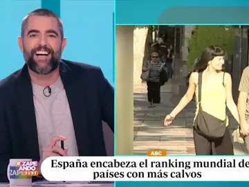 Dani Mateo, al conocer que España es el país con más calvos: &quot;Donde hay calvicie hay alegría&quot;