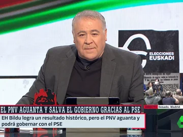 ARV- Ferreras, tras los resultados de las elecciones en Euskadi: "Algo muy profundo ha cambiado en la sociedad vasca" ARV- Ferreras, tras los resultados de las elecciones en Euskadi: "Algo muy profundo ha cambiado en la sociedad vasca"