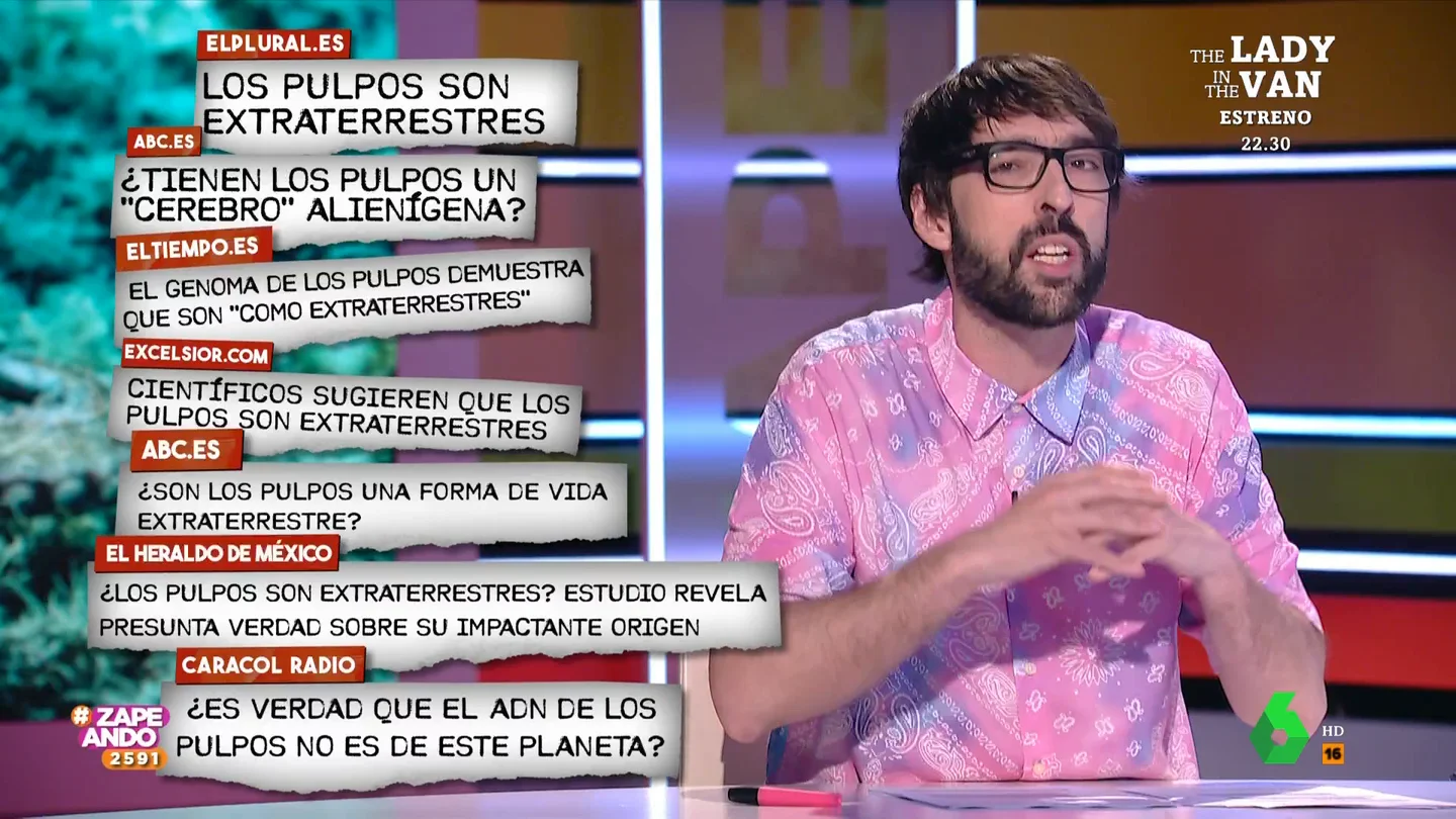 Quique Peinado alucina con el método de apareamiento de los pulpos: "Como uno de Amazon que te deja un paquete..." Quique Peinado alucina con el método de apareamiento de los pulpos: "Como uno de Amazon que te deja un paquete..."