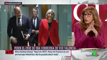 ) Angélica Rubio, tras las palabras de la consejera de Valencia sobre Franco: &quot;El problema no es Vox es el PP que ha consentido que se aprueben leyes infames&quot;