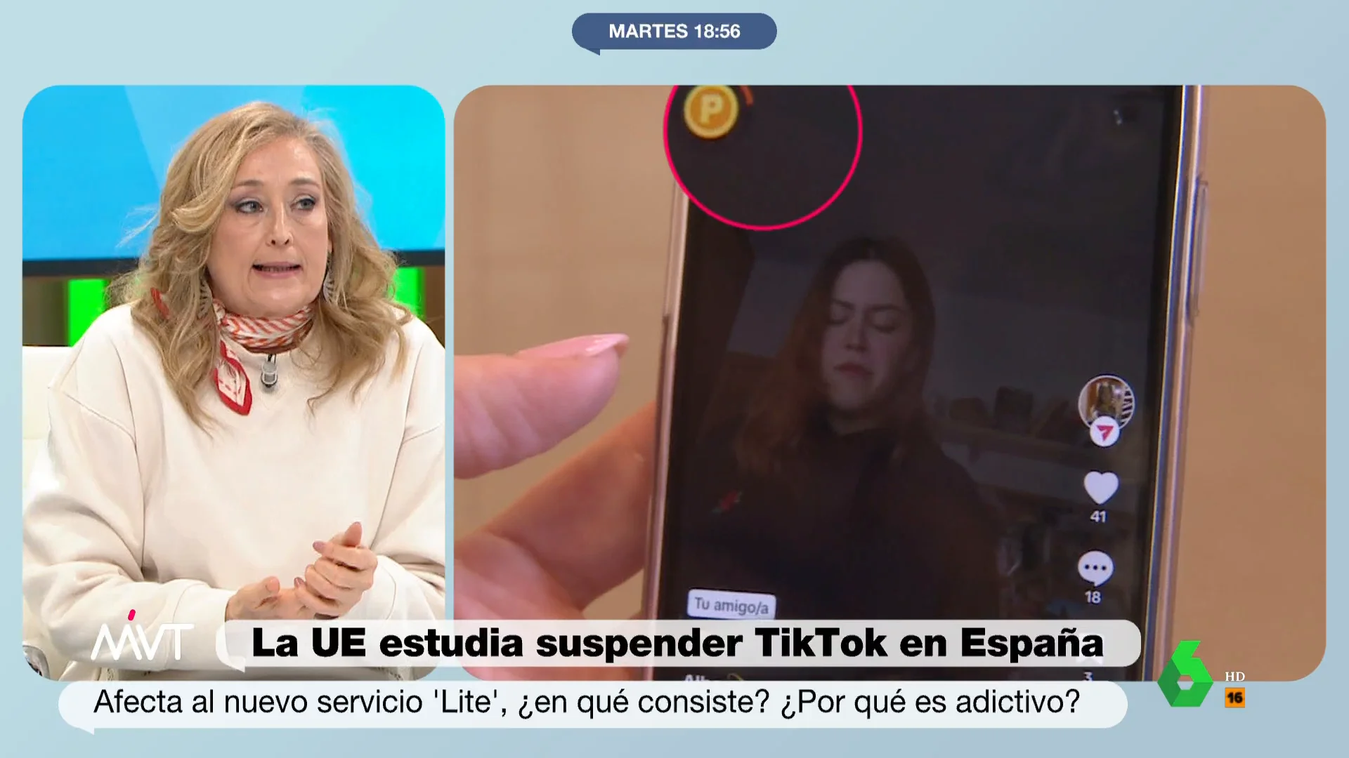 "Siempre que nos van a vender una innovación peligrosa, nos la presentan como algo más cómodo o divertido, y una vez lo hemos aceptado, los resultados nefastos vienen por detrás", afirma Elisa Beni sobre las nuevas funcionalidades de Tik Tok.