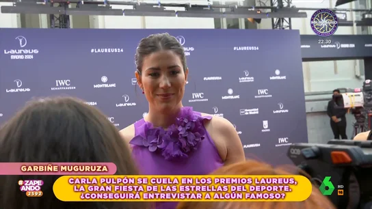 Así responde Garbiñe Muguruza a la 'propuesta' de Carla Pulpón: "Creo que te voy a quitar el trabajo" Así responde Garbiñe Muguruza a la 'propuesta' de Carla Pulpón: "Creo que te voy a quitar el trabajo"
