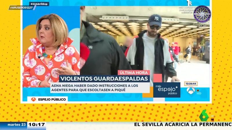 El 'dardo' de Pilar Vidal a Gerard Piqué sobre los periodistas en el aeropuerto: "Si los quieres evitar pagas el servicio Premium"