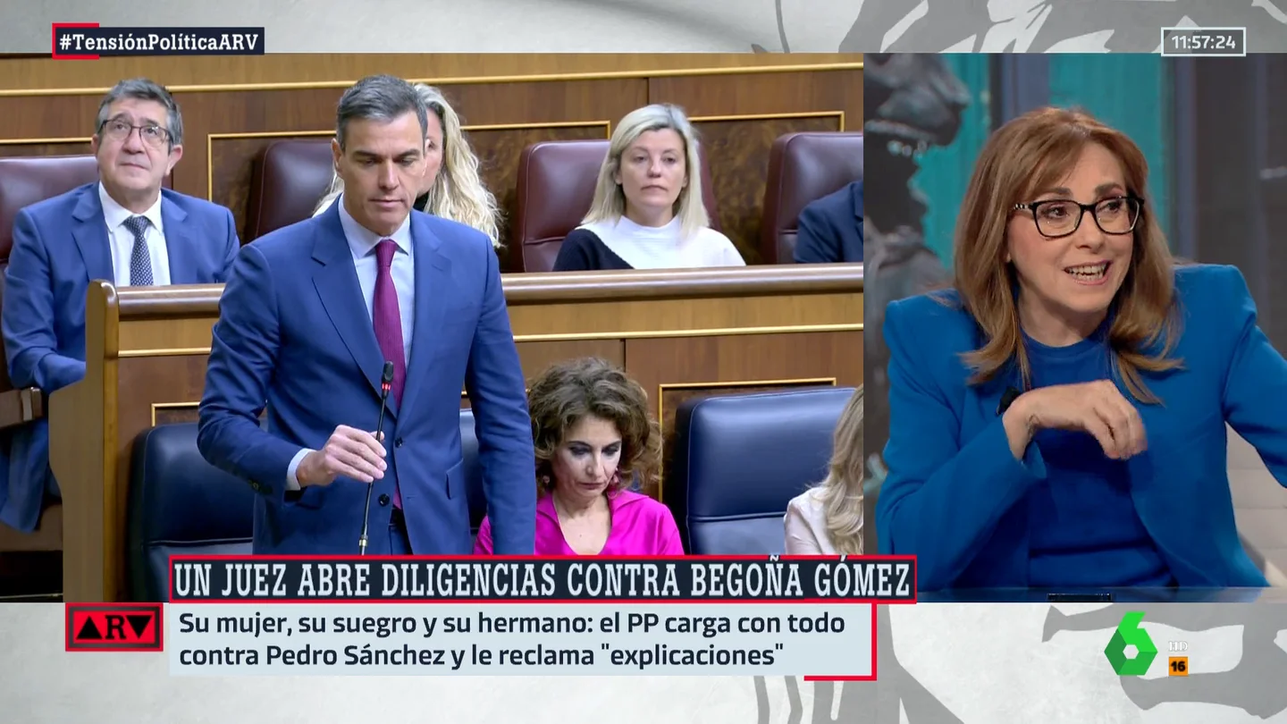 ARV - Angelica Rubio revela que "Feijoo ha dado orden" de ir a por la familia del presidente: "Se ha entrado en un terreno inmoral" ARV - Angelica Rubio revela que "Feijoo ha dado orden" de ir a por la familia del presidente: "Se ha entrado en un terreno inmoral"
