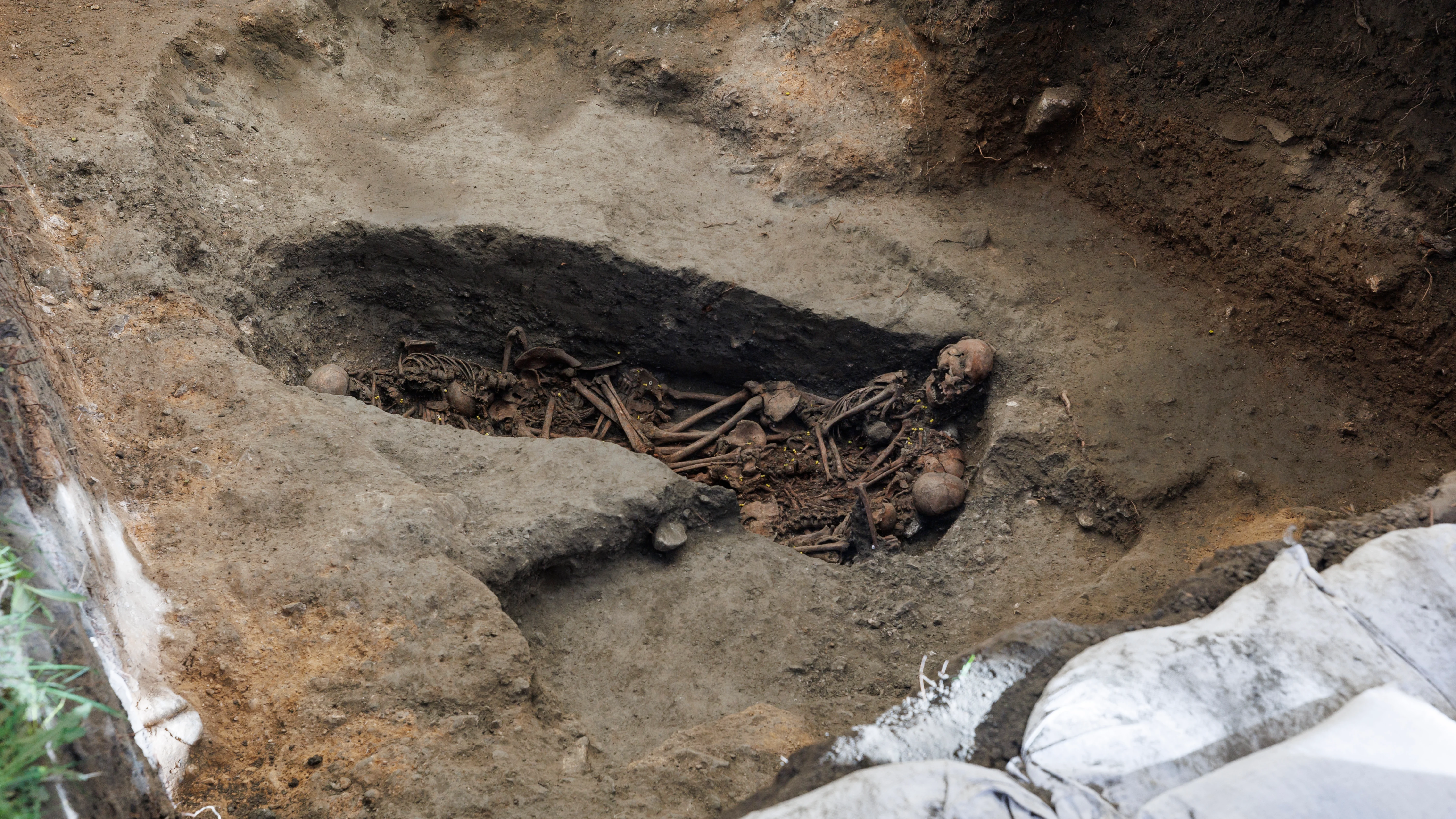 Una fosa del Barranco de Víznar en Granada