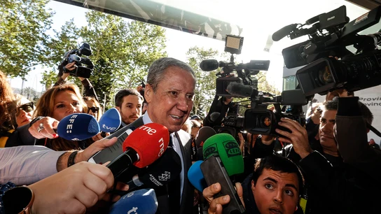 El expresident de la Generalitat y exministro, Eduardo Zaplana, llega a declarar por el caso Erial El expresident de la Generalitat y exministro, Eduardo Zaplana, llega a declarar por el caso Erial