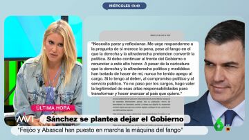 Afra Blanco, sobre la carta de Sánchez tras la denuncia a su mujer: "Es un ataque a la democracia"