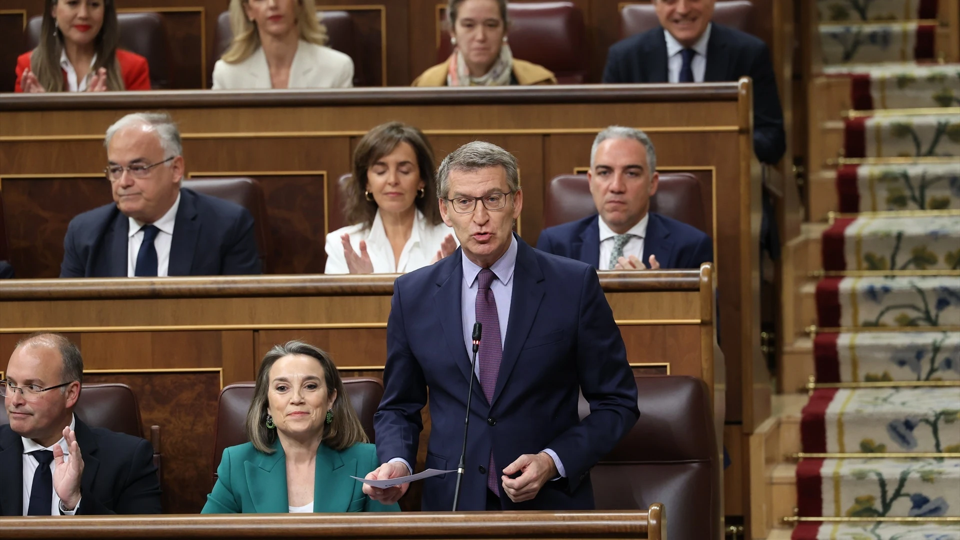 Imagen de archivo de Alberto Núñez Feijóo durante la sesión de control en el Congreso.