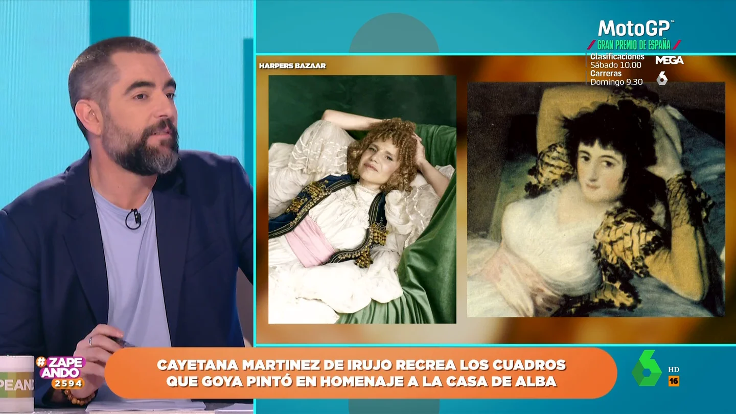 Dani Mateo, tras ver a Cayetana Martínez de Irujo como 'La maja vestida': "Estamos esperando la segunda parte..." Dani Mateo, tras ver a Cayetana Martínez de Irujo como 'La maja vestida': "Estamos esperando la segunda parte..."