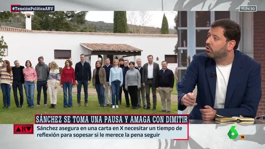 Ferreras, sobre la declaración de amor de Sánchez en su carta: "No todo es lógica fría en política" Ferreras, sobre la declaración de amor de Sánchez en su carta: "No todo es lógica fría en política"
