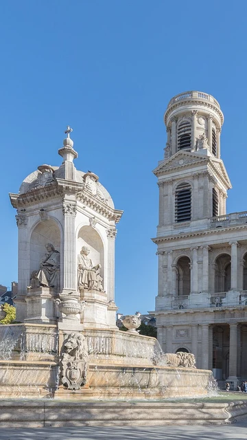 Iglesia de Saint-Sulpice de París. Francia