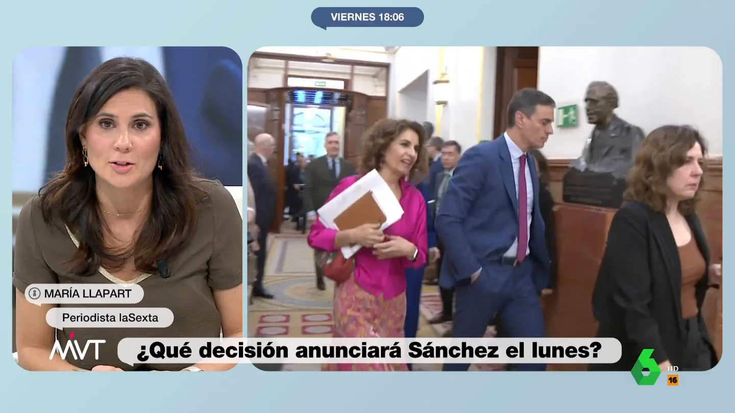 MVT - María Llapart explica por qué "hay un calendario político endiablado" ante una hipotética dimisión de Pedro Sánchez MVT - María Llapart explica por qué "hay un calendario político endiablado" ante una hipotética dimisión de Pedro Sánchez