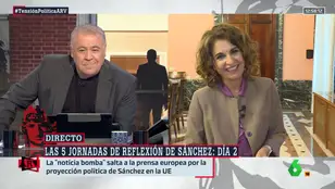 La risa de Montero al ser preguntada por su posible ascenso a presidenta: &quot;Estoy concentrada en ayudar a Sánchez&quot;