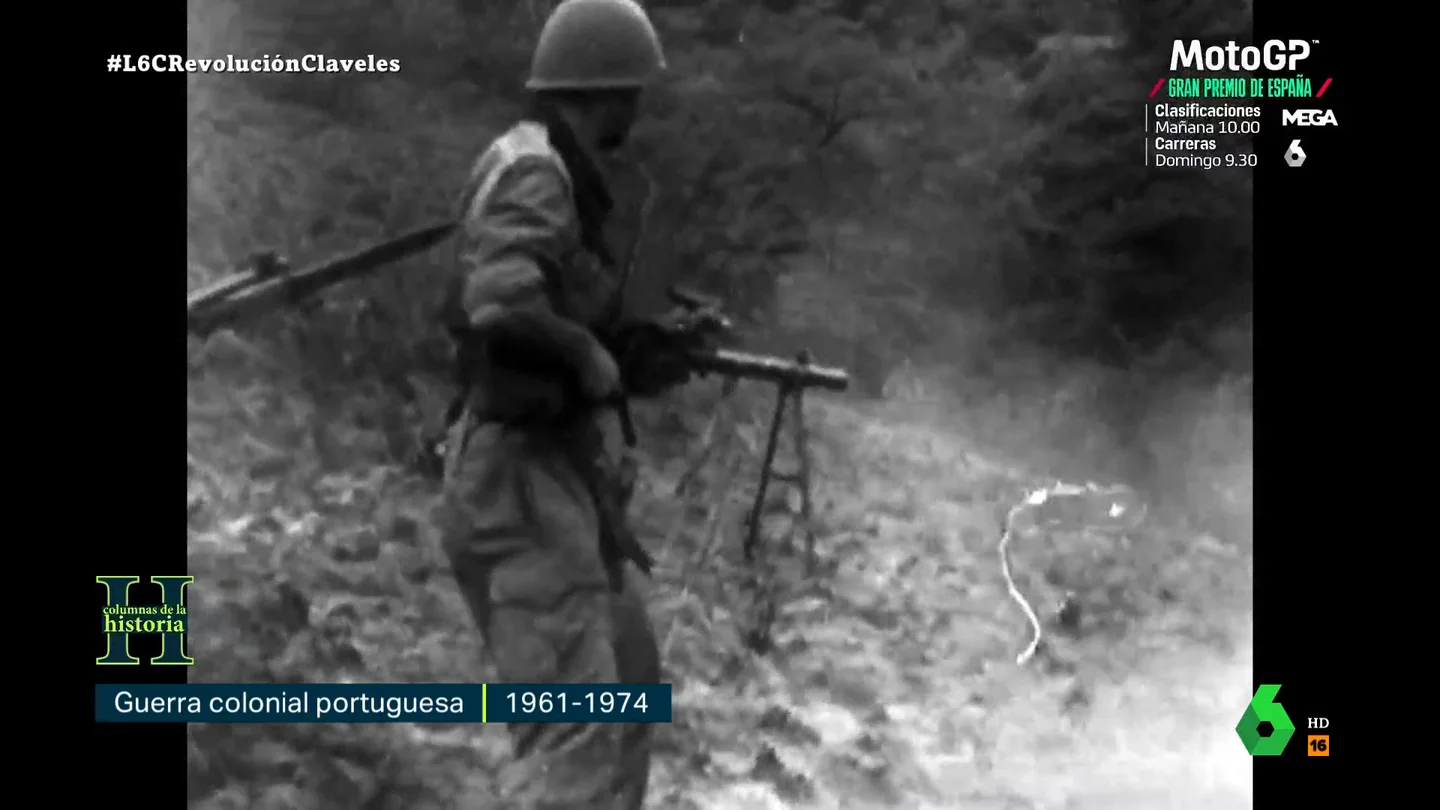 Así fue el 'Vietnam' a la portuguesa que desató la Revolución de los Claveles Vasco Lourenço, el último capitán superviviente de la Revolución de los Claveles, habla con laSexta Columna sobre las guerras de la dictadura de Portugal por las colonias en África, que supusieron el germen del cambio de régimen.