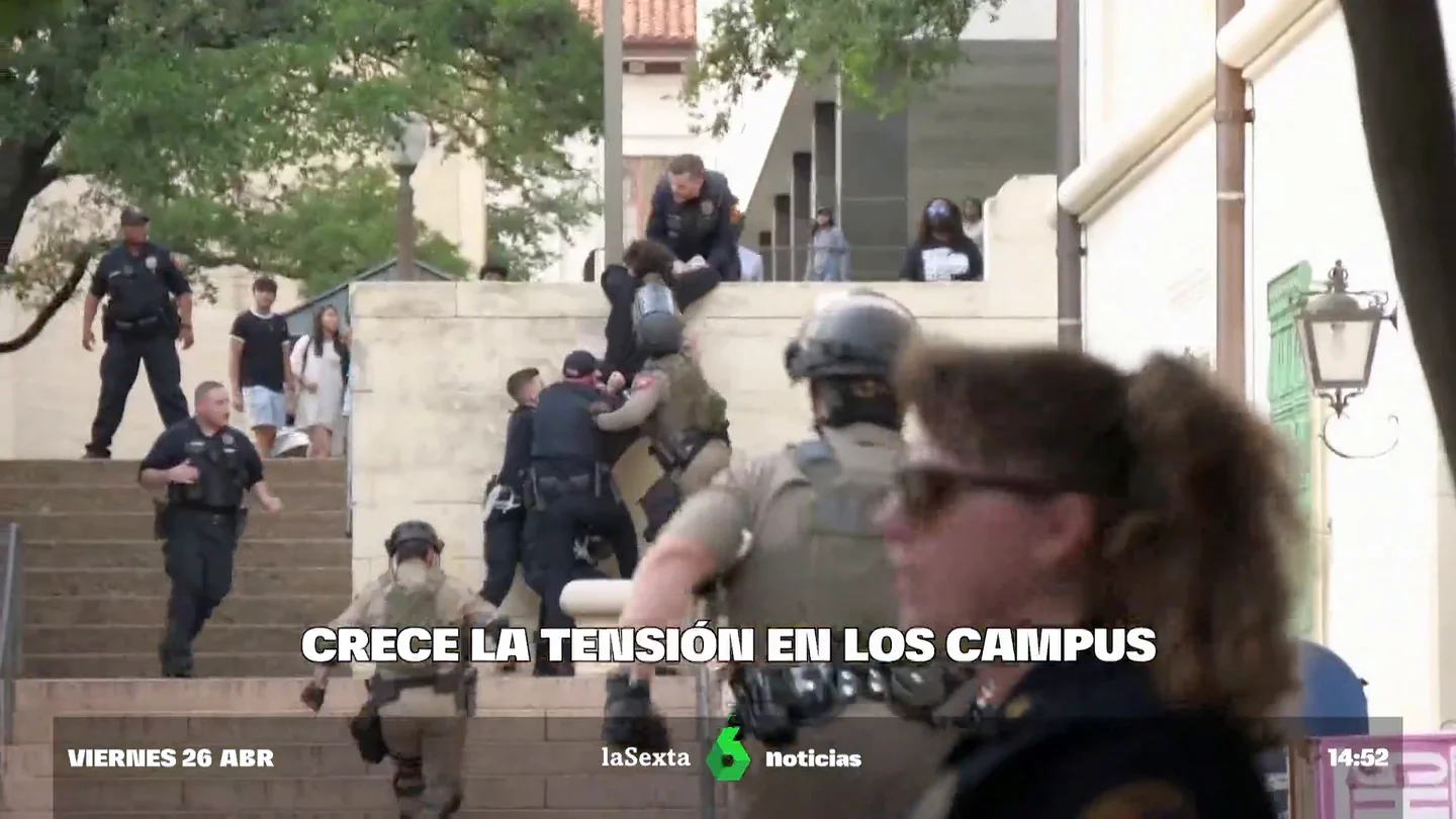 Las protestas contra la guerra en Gaza se extienden por los campus de Estados Unidos Las protestas contra la guerra en Gaza se extienden por los campus de Estados Unidos