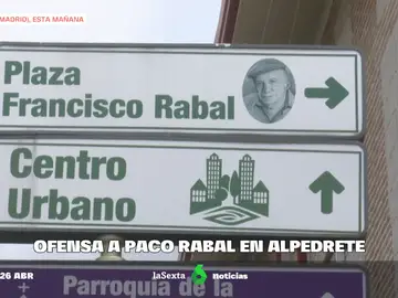 Ofensa a Paco Rabal en Alpedrete 