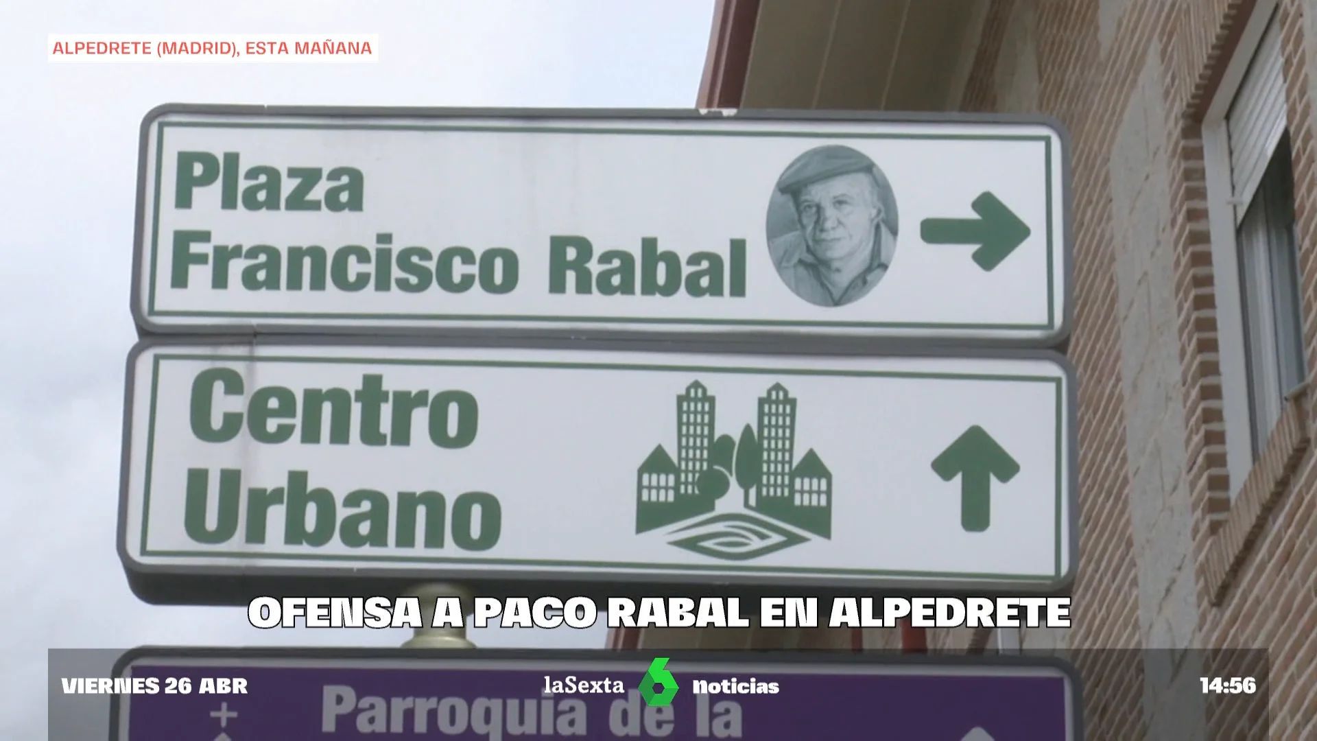 Ofensa a Paco Rabal en Alpedrete 