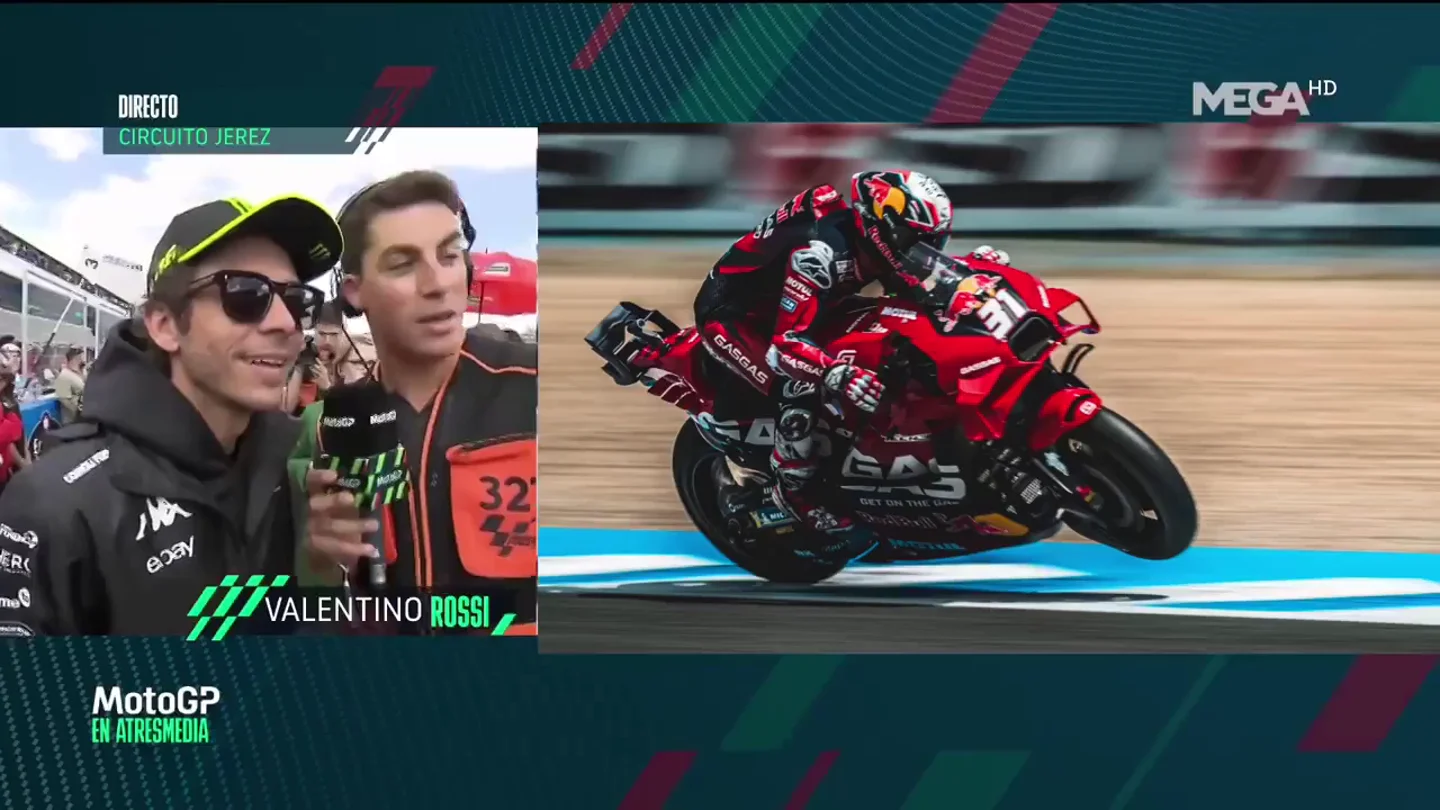 Las palabras de Valentino Rossi sobre el nivel de Pedro Acosta en Atresmedia: "Está haciendo que todo el mundo..." Las palabras de Valentino Rossi sobre el nivel de Pedro Acosta en Atresmedia: "Está haciendo que todo el mundo..."
