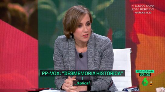 XPLICA Tania S&aacute;nchez: "Hay una obsesi&oacute;n de Vox en reescribir la historia"