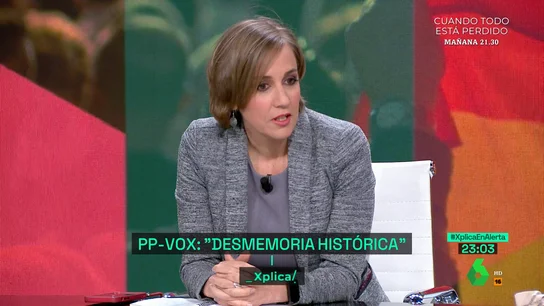XPLICA Tania Sánchez: "Hay una obsesión de Vox en reescribir la historia" XPLICA Tania Sánchez: "Hay una obsesión de Vox en reescribir la historia"