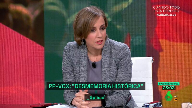 XPLICA Tania Sánchez: "Hay una obsesión de Vox en reescribir la historia"
