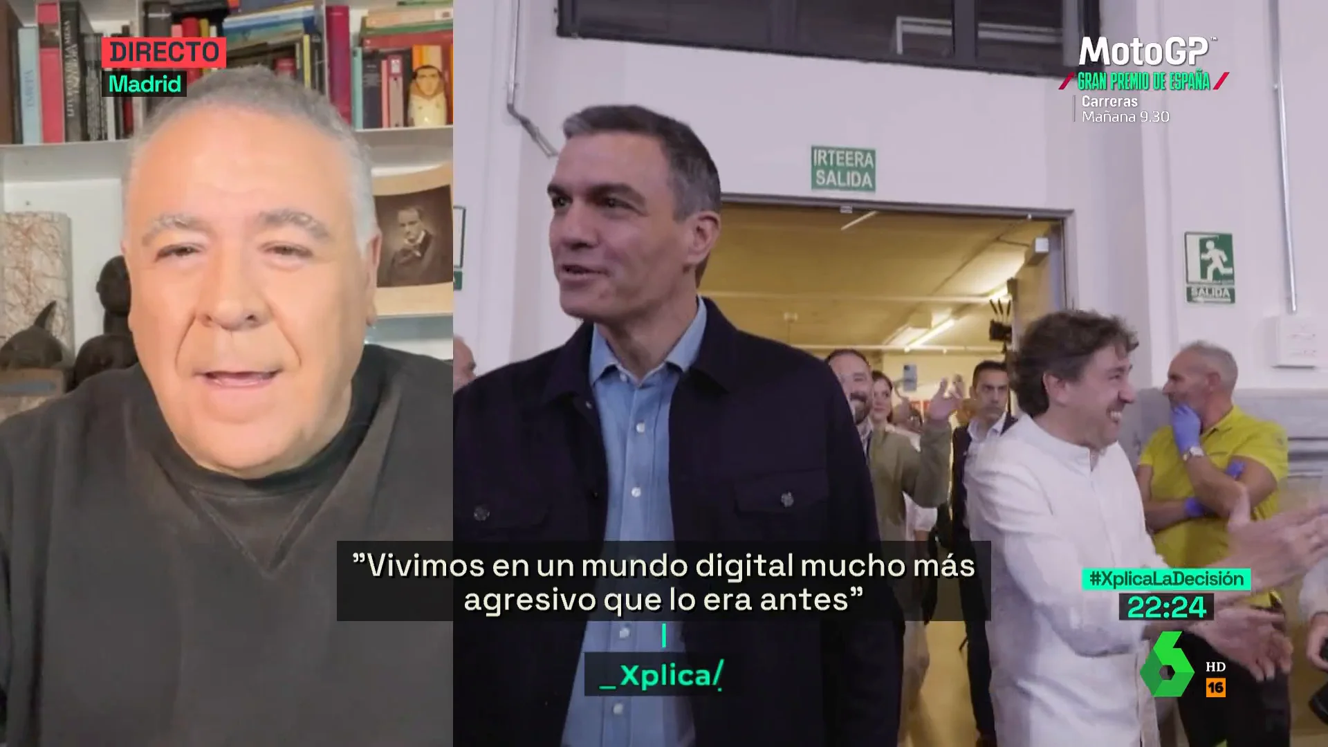 Ferreras opina sobre la decisión de Sánchez