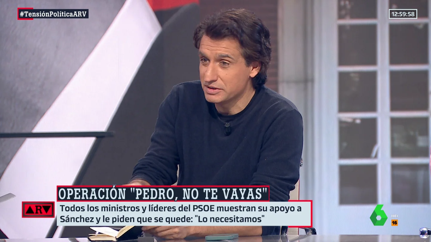 ARV - Lluís Orriols, ante la reflexión de Pedro Sánchez: "Una dimisión en diferido tiene un elemento táctico" ARV - Lluís Orriols, ante la reflexión de Pedro Sánchez: "Una dimisión en diferido tiene un elemento táctico"