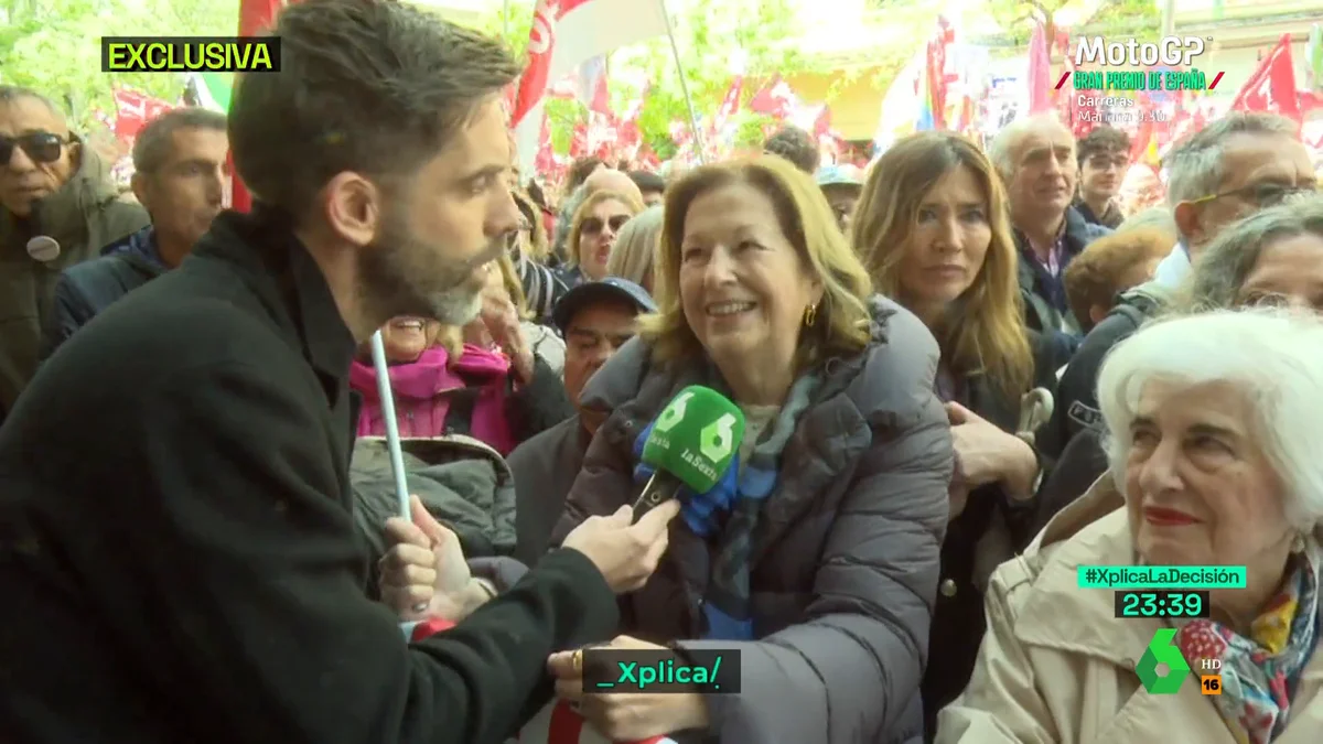 Carmen Romero, exmujer de Felipe González, muestra su "solidaridad" a
Pedro Sánchez y Begoña Gómez: "Les animo a seguir"