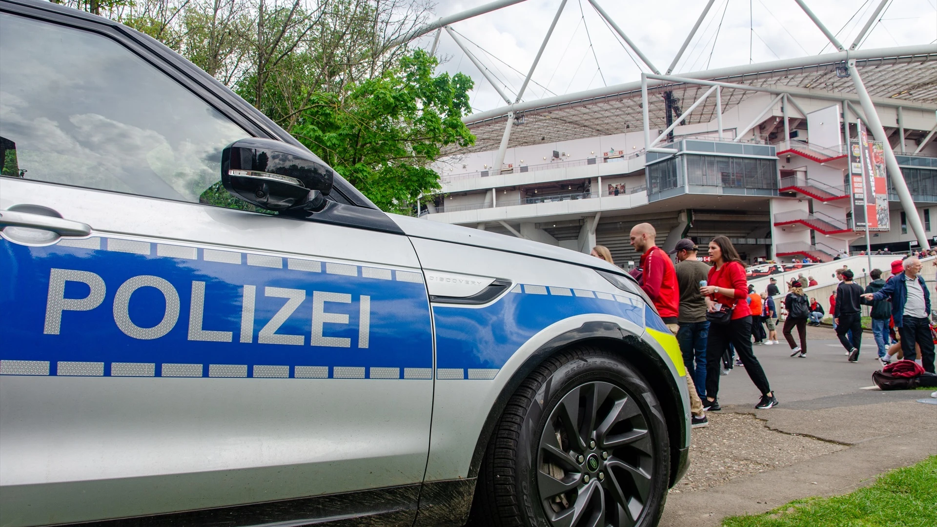 Foto de archivo de un coche de policía en Alemania