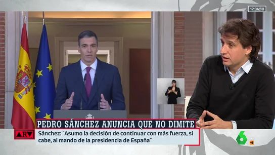 Lluis Orriols señala que Sánchez sabrá aprovechar todo lo ocurrido tras la carta: "Para ganar fuerza y afianzar todo el espacio de izquierda" Lluis Orriols señala que Sánchez sabrá aprovechar todo lo ocurrido tras la carta: "Para ganar fuerza y afianzar todo el espacio de izquierda"