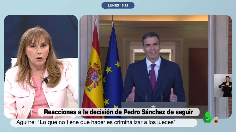 Angélica Rubio responde a Esperanza Aguirre: "Cuando gobernaba el PP era todo culpa de los periodistas"