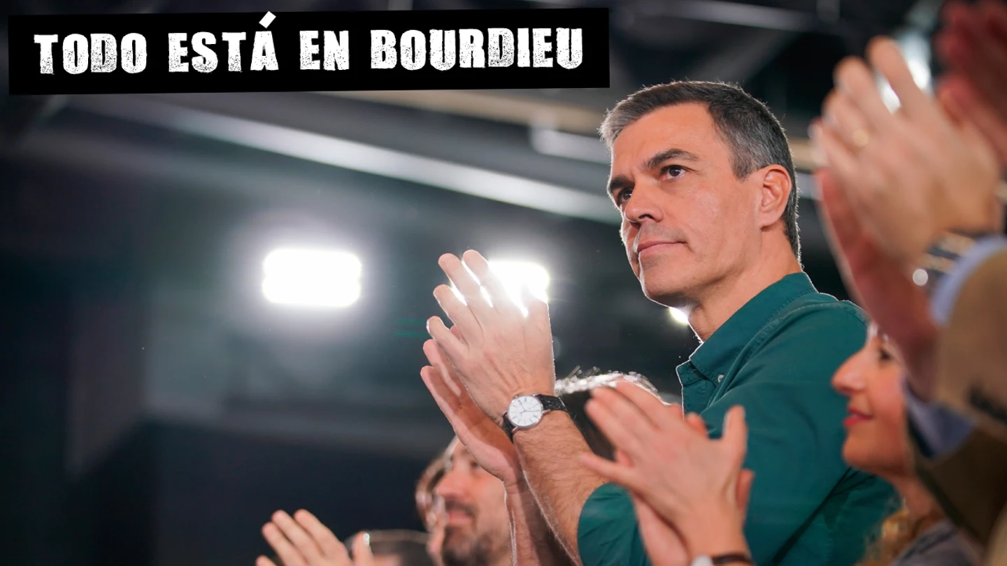 El presidente del Gobierno, Pedro Sánchez, durante un mitin de la campaña vasca El presidente del Gobierno, Pedro Sánchez, durante un mitin de la campaña vasca