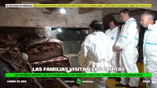 FAMILIAS VISITAN CRIPTAS VALLE CUELGAMUROS