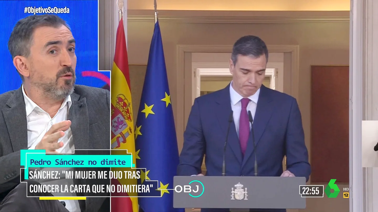 OBJETIVO - Ignacio Escolar explica por qué "es un alivio para muchos españoles" que Pedro Sánchez siga siendo presidente OBJETIVO - Ignacio Escolar explica por qué "es un alivio para muchos españoles" que Pedro Sánchez siga siendo presidente