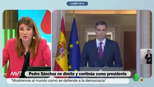 MVT María Claver cuestiona la decisión de Pedro Sánchez: &quot;Es de perplejidad&quot;