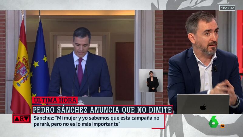Escolar afirma que la decisión de Sánchez es "coherente con la carta": "Si asumes que hay un problema gravísimo, la consecuencia natural es quedarse"